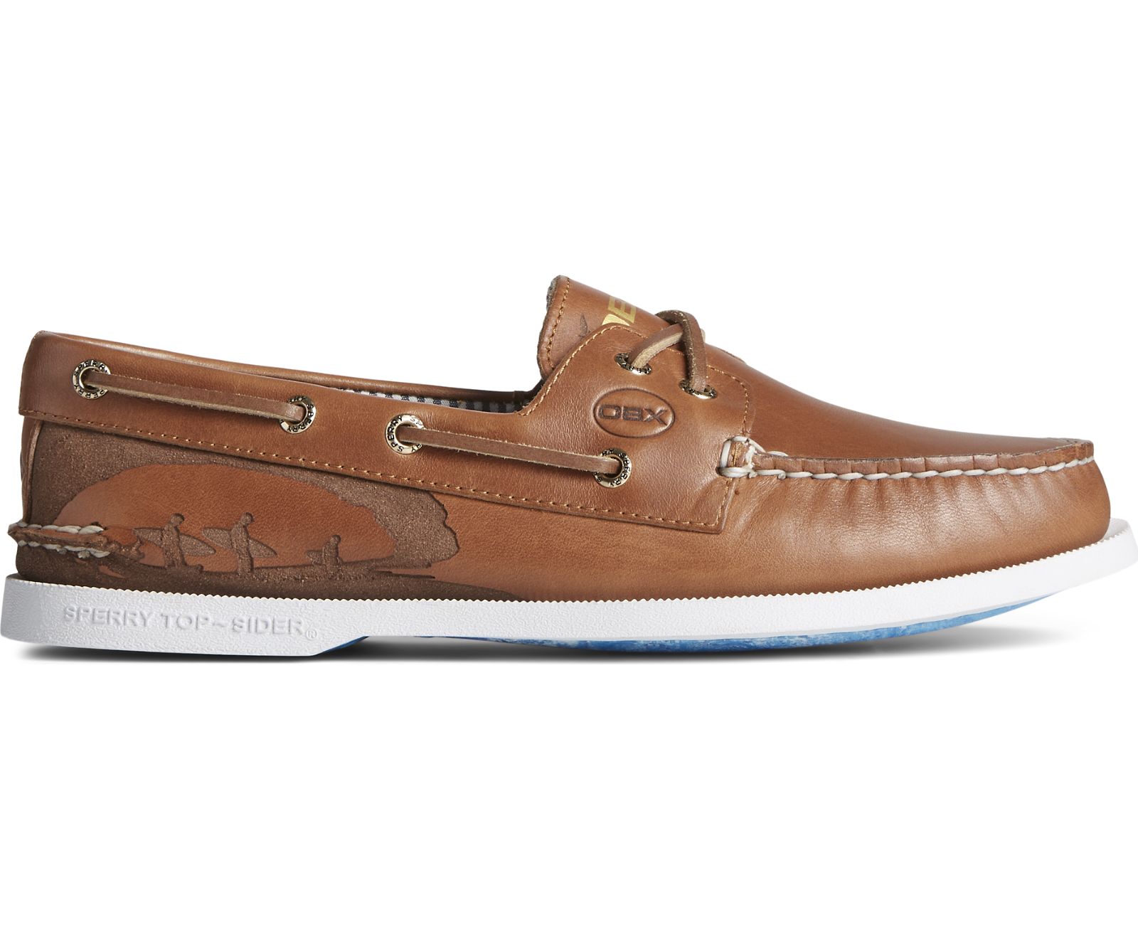 Men's Sperry x OBX Authentic Original Cross Lace Boat Shoe - Tan