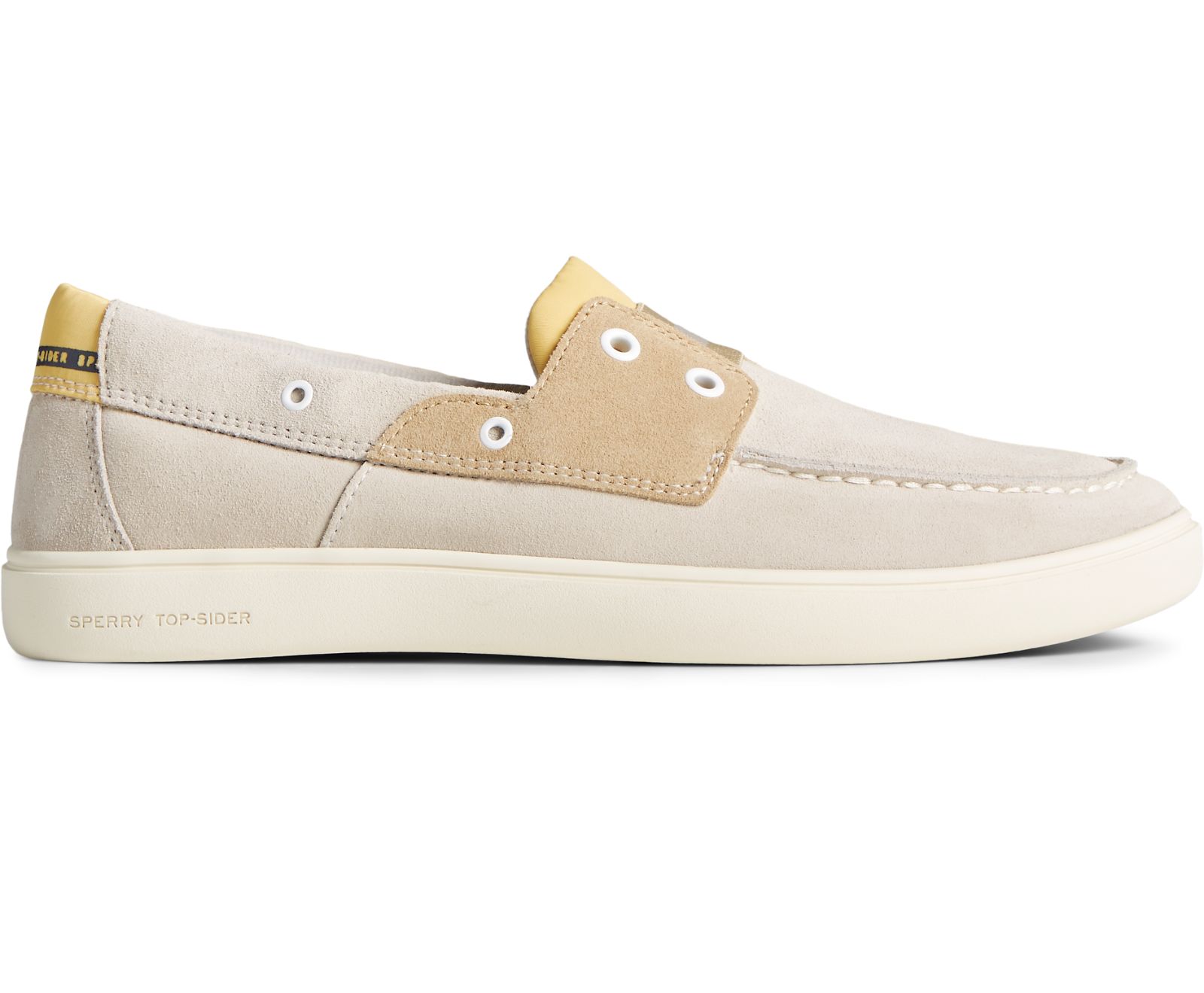 Men's Outer Banks 2-Eye Suede Boat Shoe - Light Grey