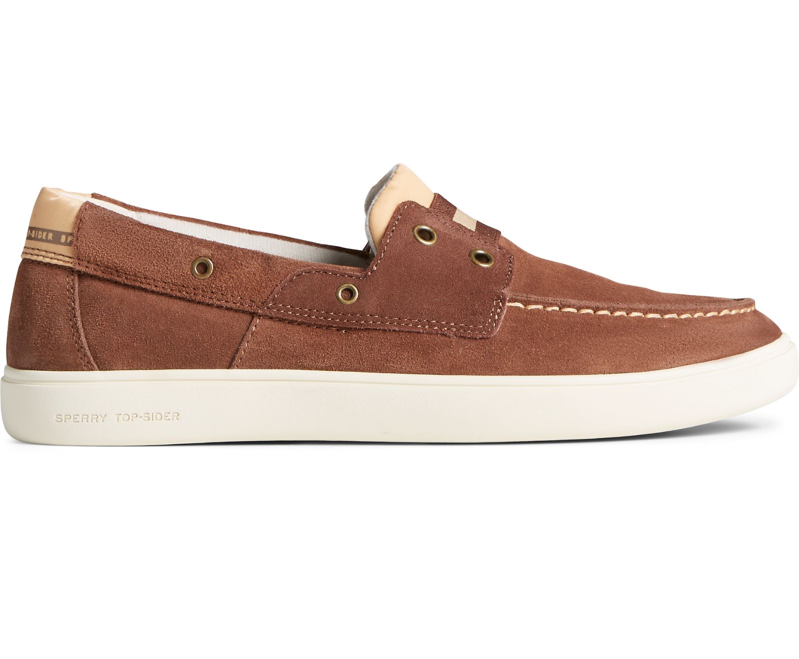 Men's Outer Banks 2-Eye Suede Boat Shoe - Brown