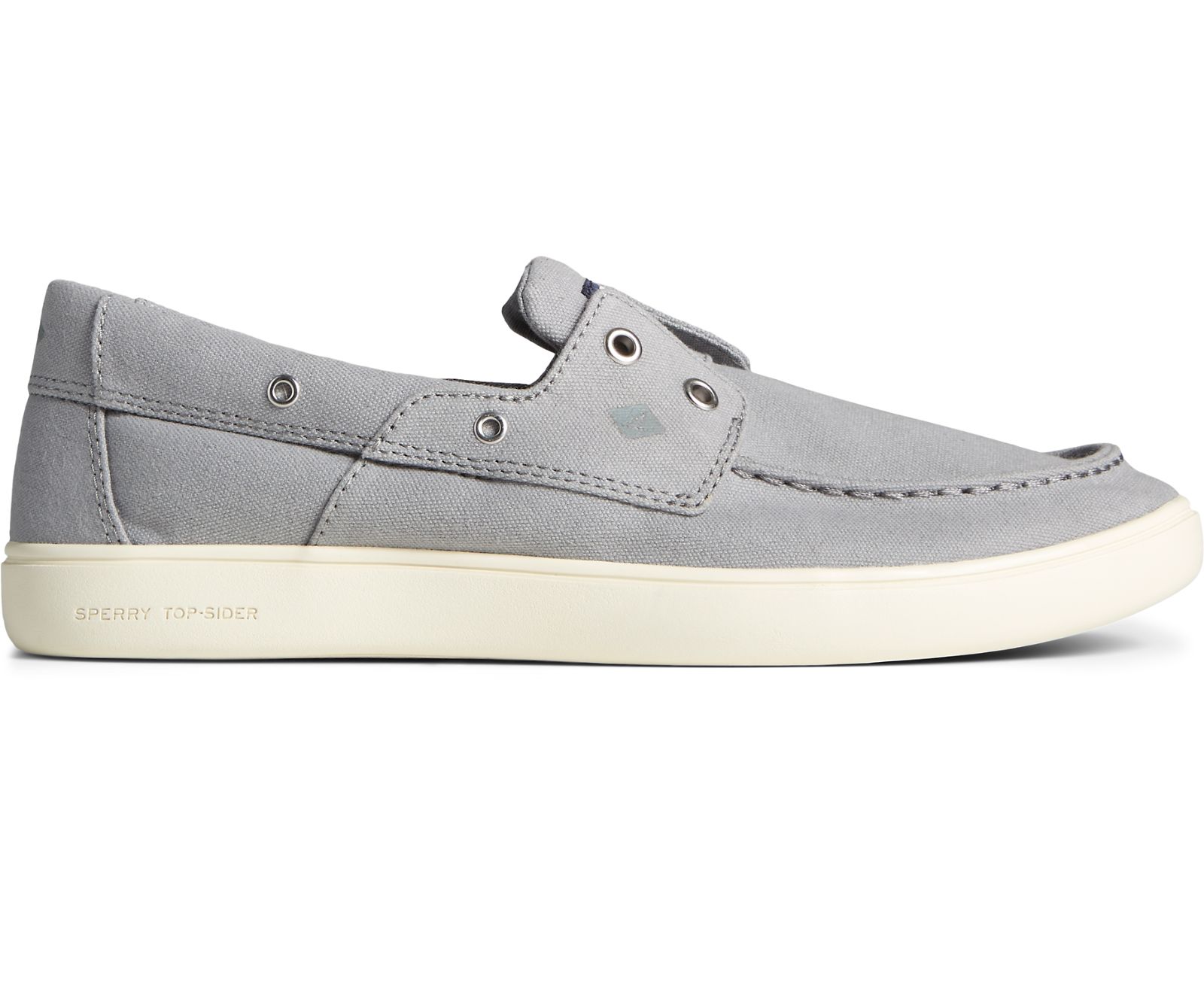 Men's Outer Banks 2-Eye Canvas Boat Shoe - Grey