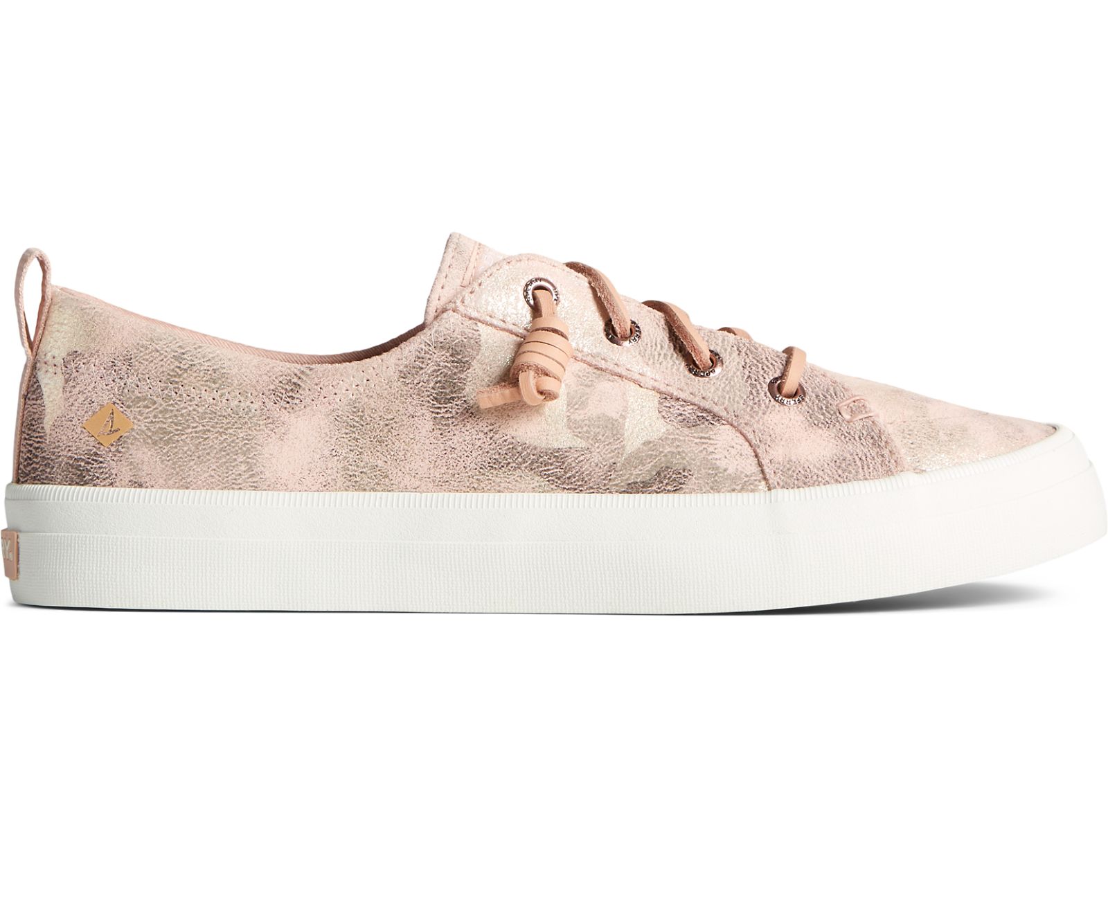 Women's Crest Vibe Camo Metallic Leather Sneaker - Blush