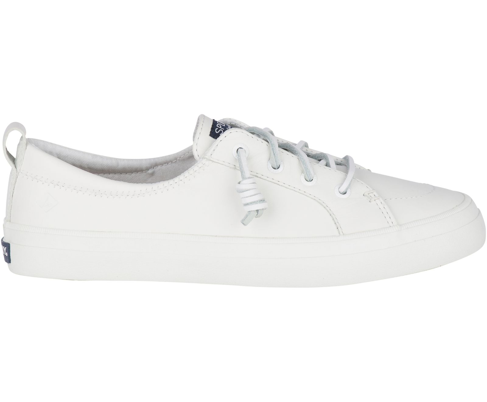 Women's Crest Vibe Leather Sneaker - White